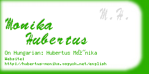 monika hubertus business card